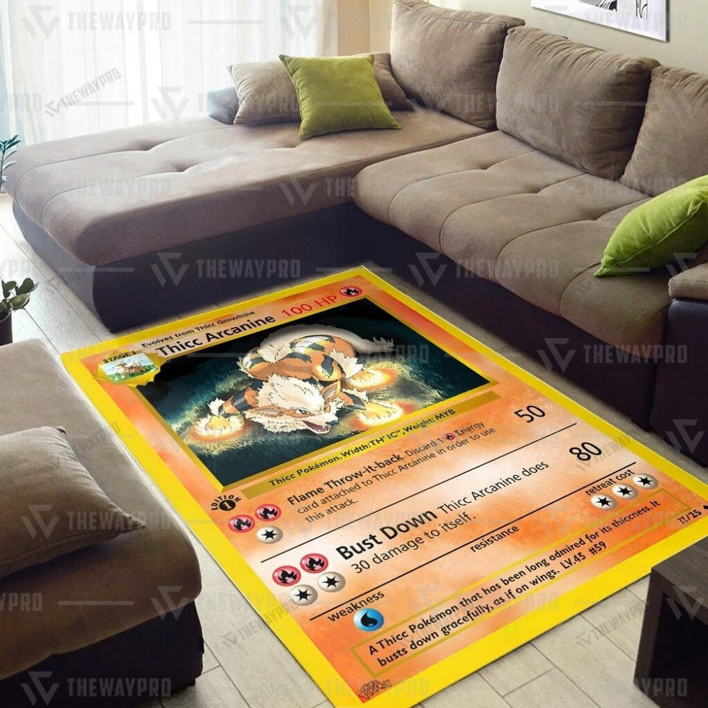 Anime Pkm Thicc Arcanine Custom Rug