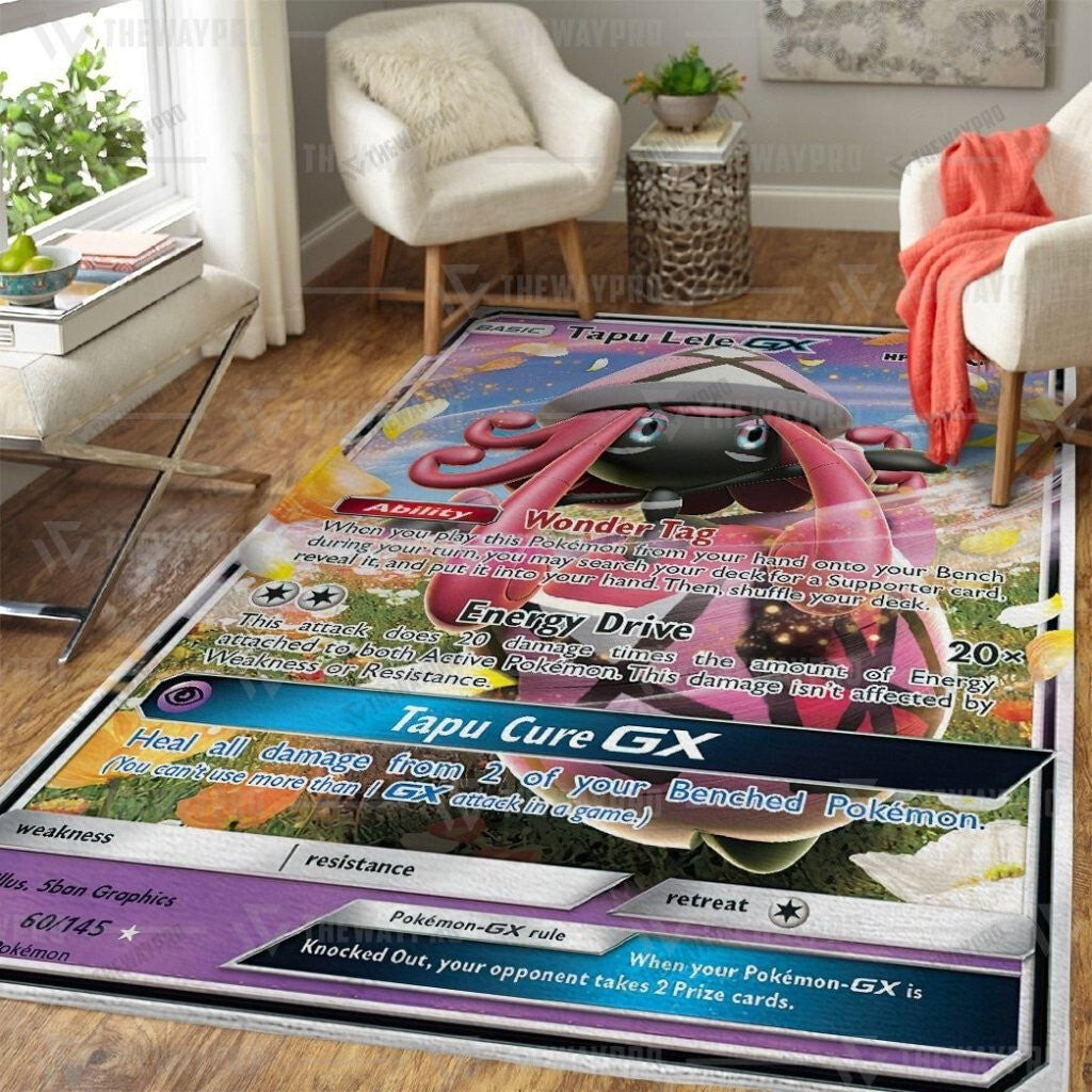 Anime Pkm Tapu Lele Gx Guardians Rising Custom Rug