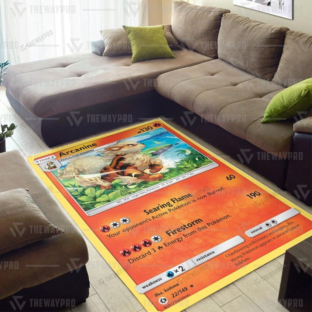 Anime Pkm Arcanine Custom Rug