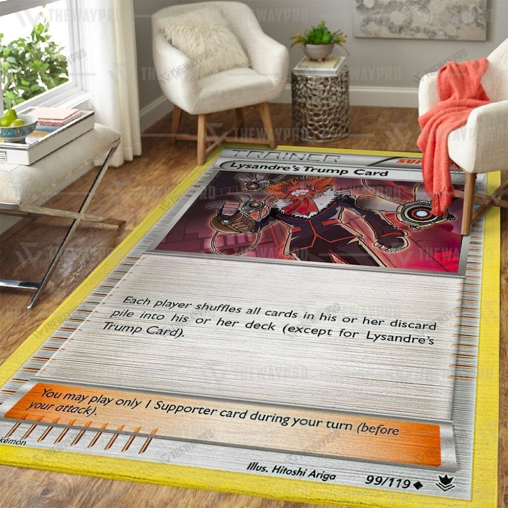 Anime Pkm Lysandres Trump Card Phantom Forces Custom Rug