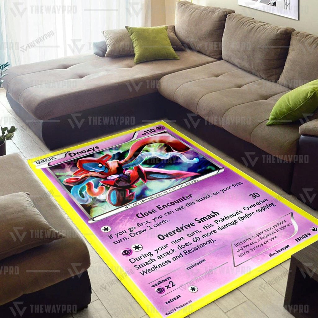 Pkm Deoxys Cosplay Custom Rug
