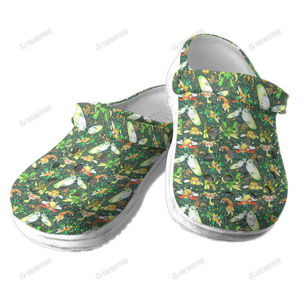 Bug Seamless Pattern Custom Classic Clogs