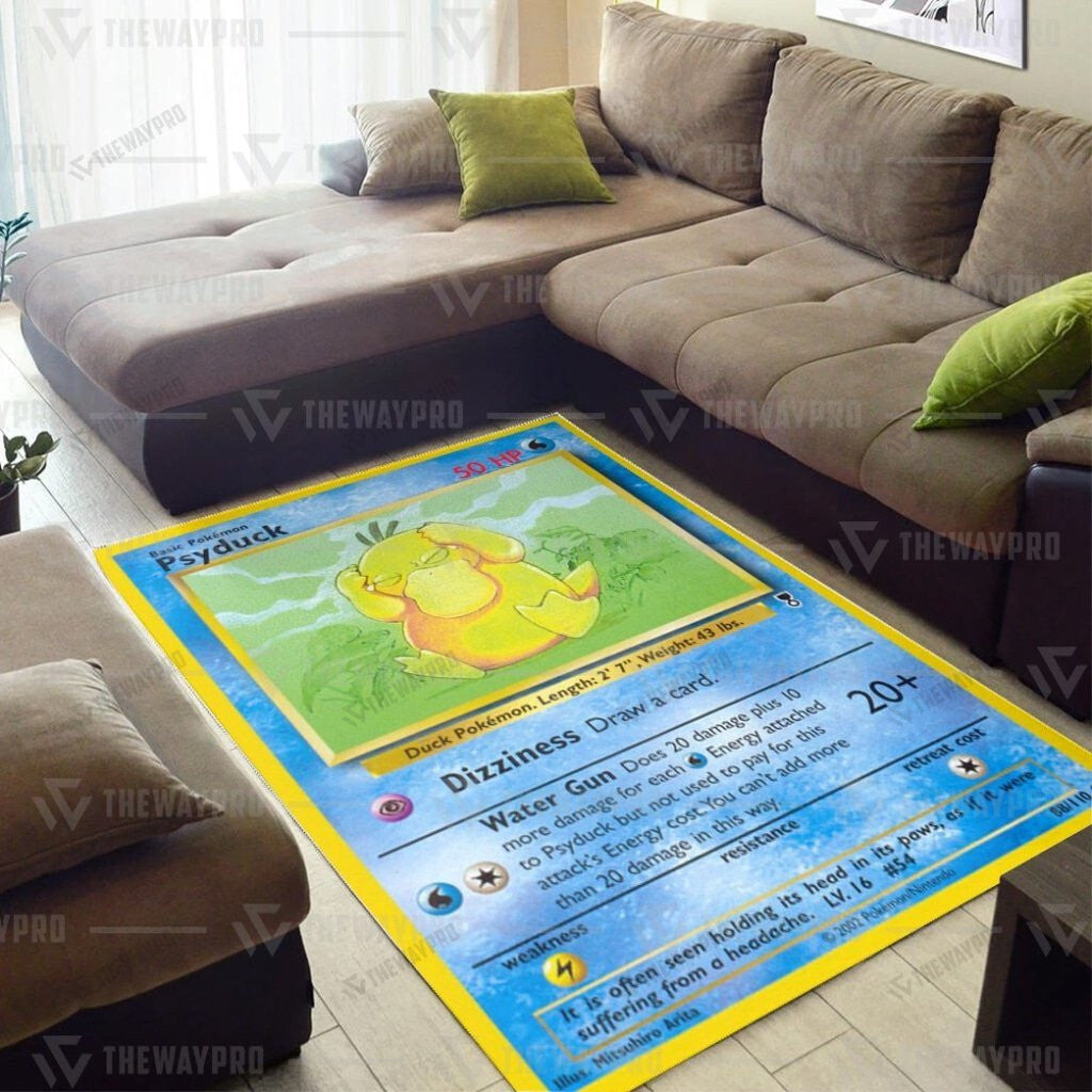 Anime Pkm Psyduck Custom Rug