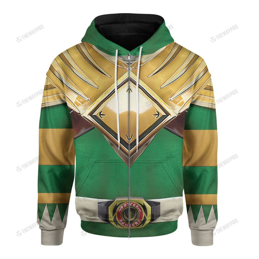 Movie Mighty Morphin Green Power Rangers Custom Hoodie