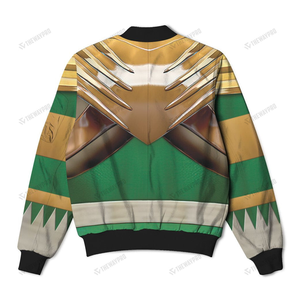 Mighty Morphin Power Rangers Green Ranger Custom Bomber Jacket
