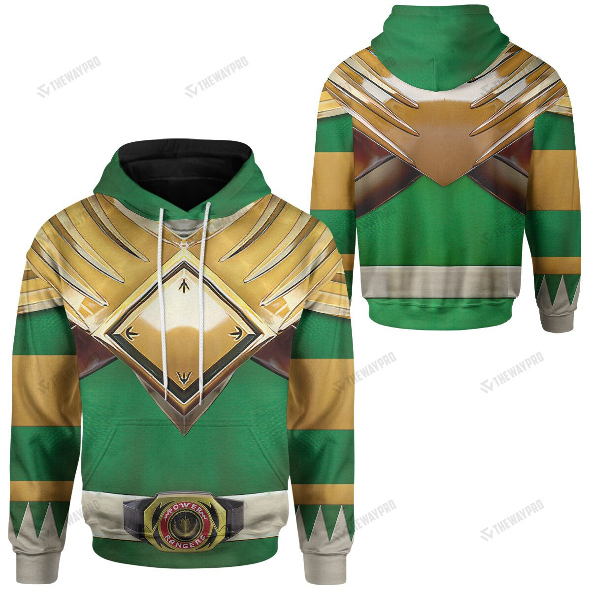 Movie Mighty Morphin Green Power Rangers Custom Hoodie