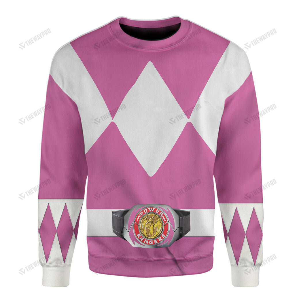 Movie Mighty Morphin Pink Power Rangers Custom Sweatshirt