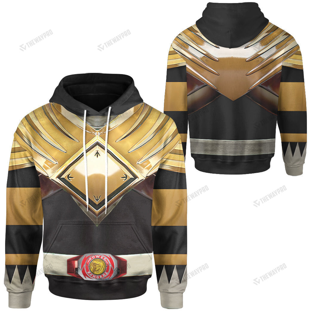 Mighty Morphin Black Power Rangers Custom Hoodie
