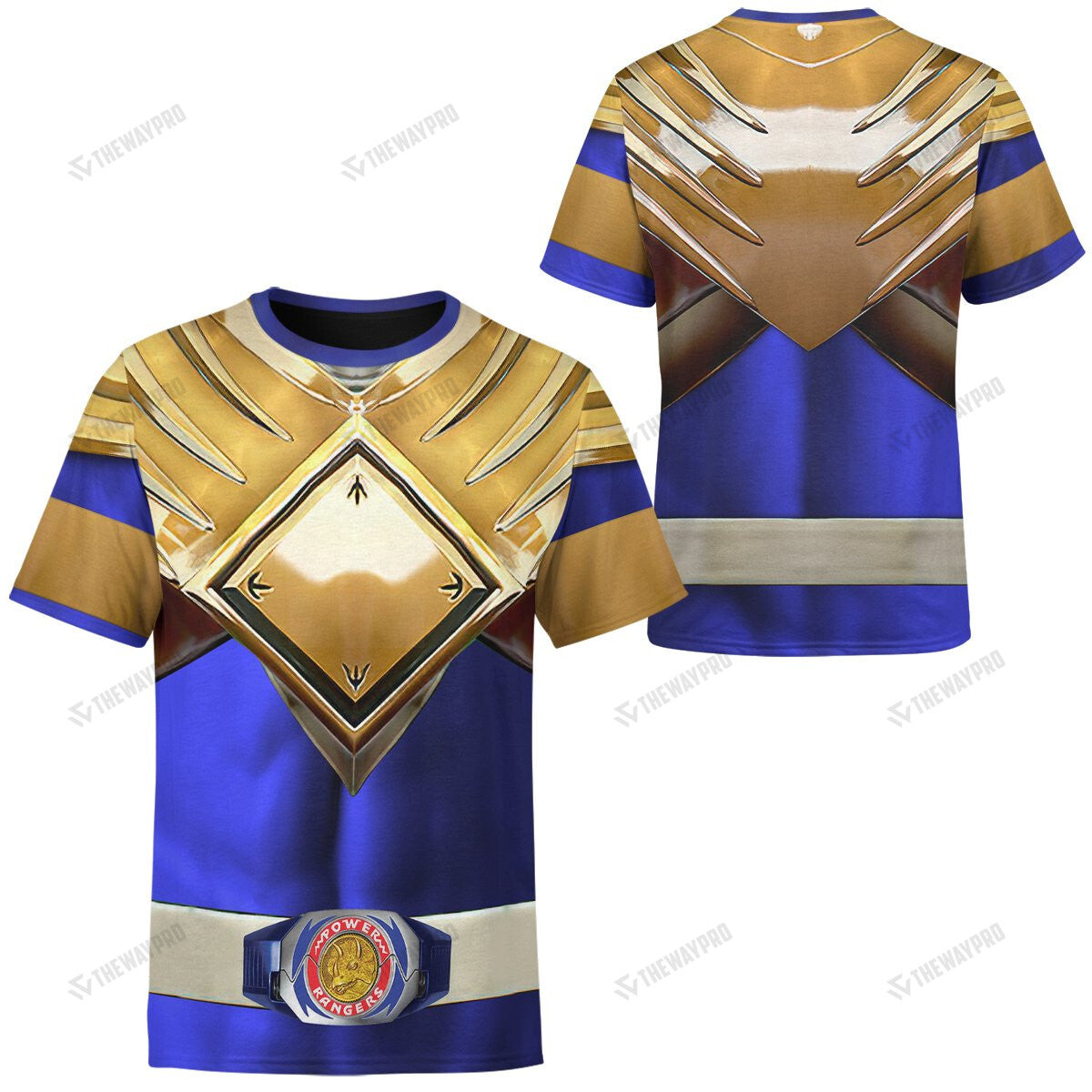 Movie Mighty Morphin Blue Power Rangers Custom T-Shirt