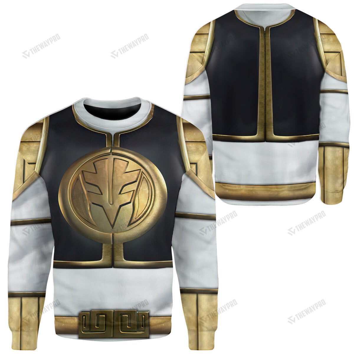 Mighty Morphin White Power Rangers Custom Sweatshirt Apparel