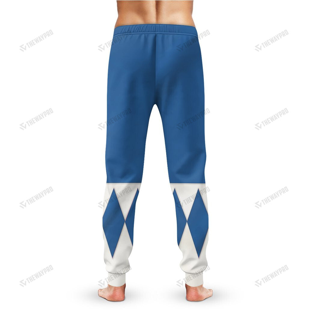Mighty Morphin Blue Power Rangers Custom Sweatpants