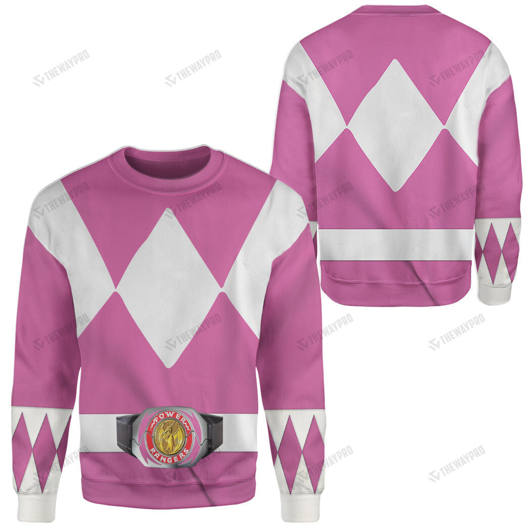 Movie Mighty Morphin Pink Power Rangers Custom Sweatshirt