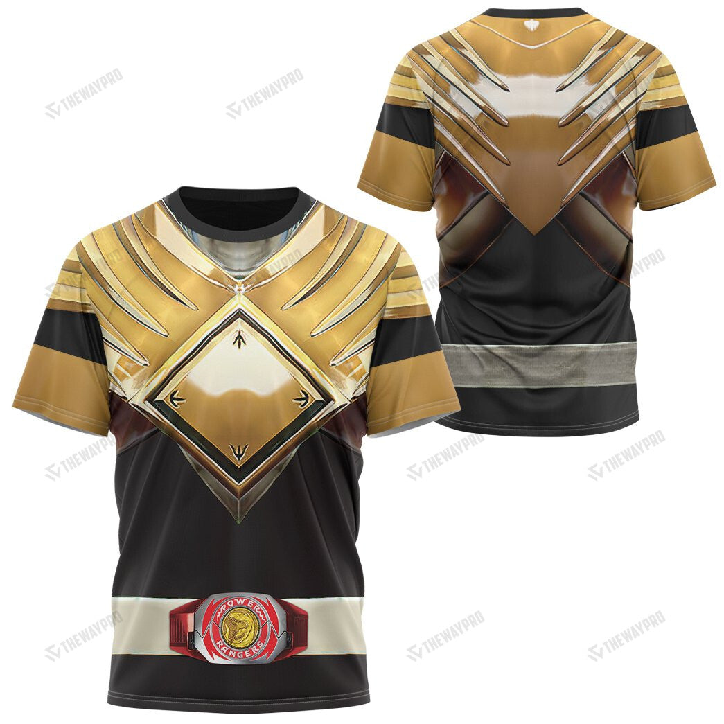 Mighty Morphin Black Power Rangers Custom T-Shirt