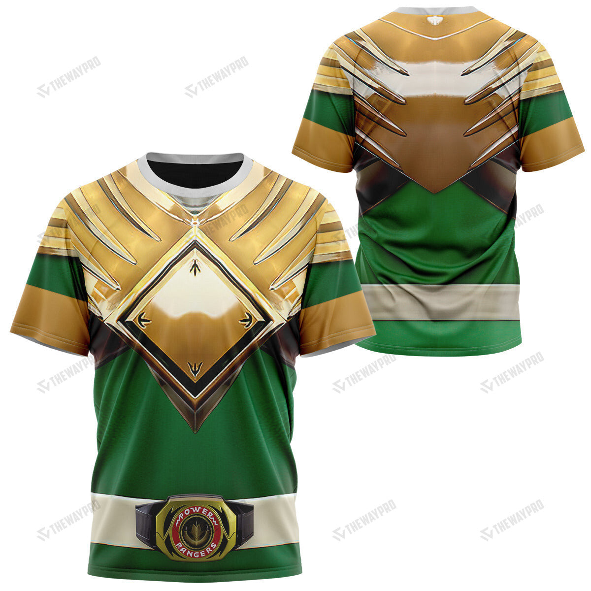 Movie Mighty Morphin Green Power Rangers Custom T-Shirt