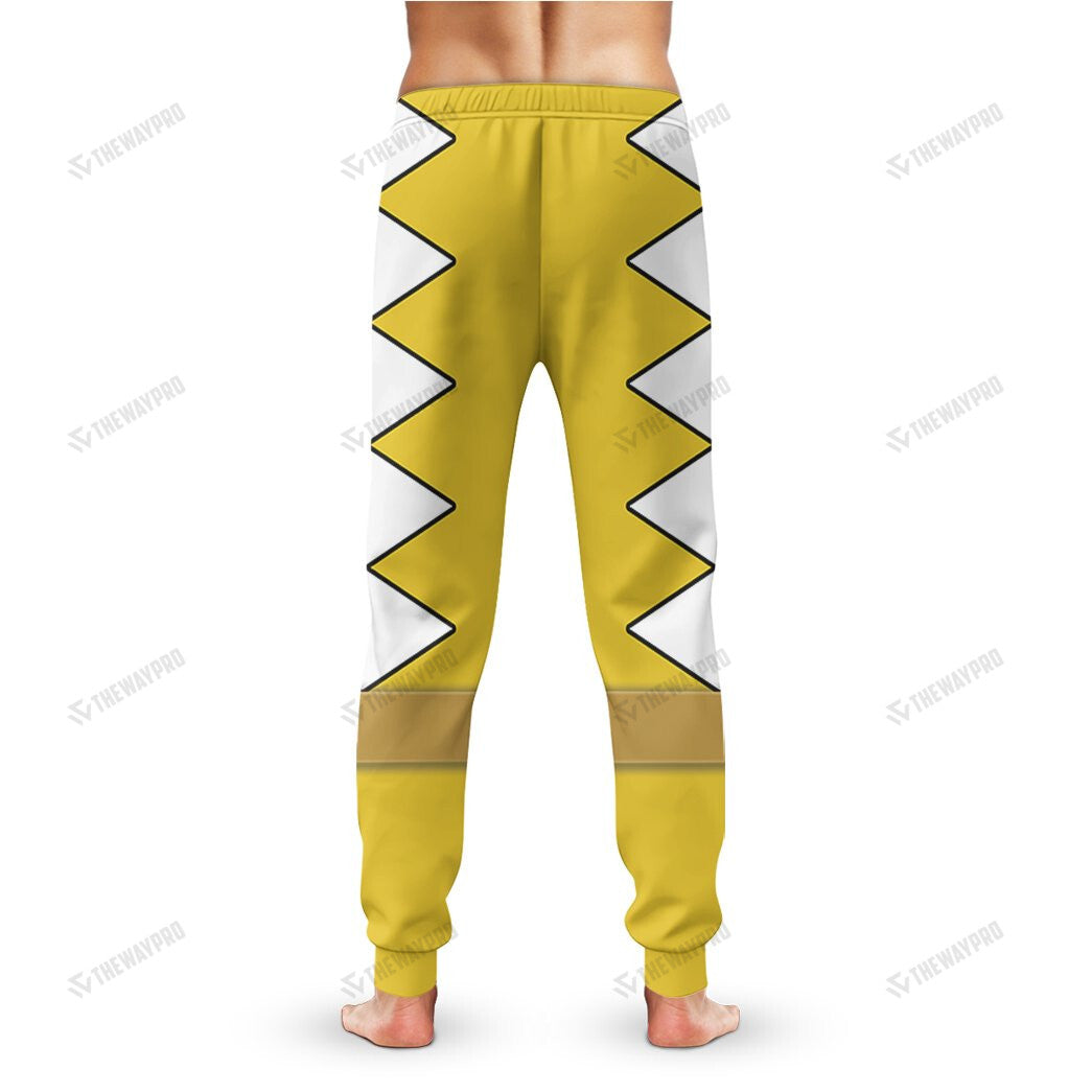 Dino Thunder Yellow Power Rangers Custom Sweatpants