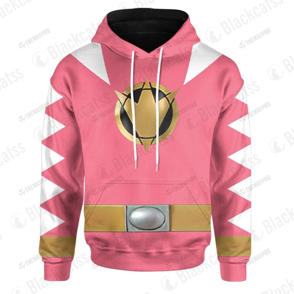 Dino Thunder Pink Power Rangers Custom Hoodie