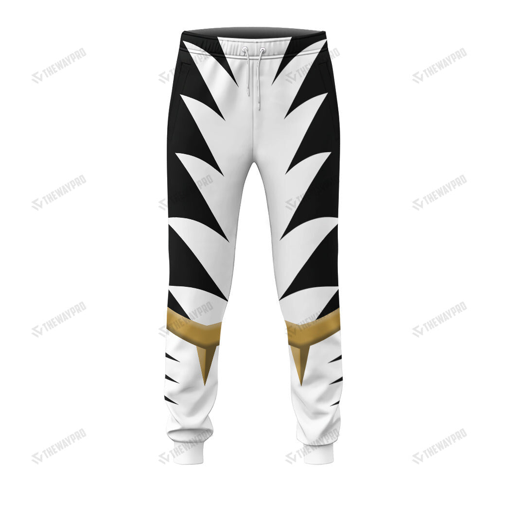 Dino Thunder White Power Rangers Custom Sweatpants