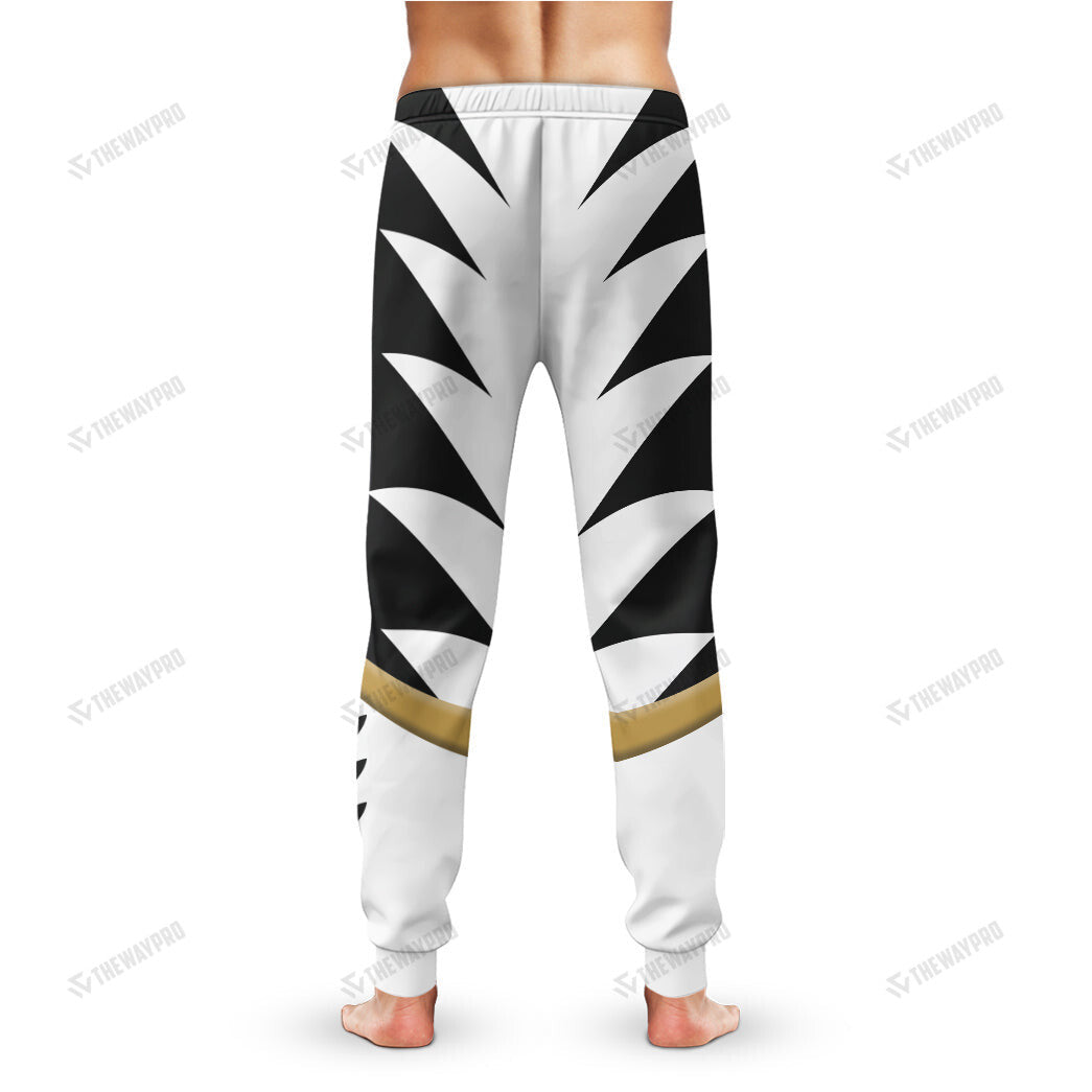 Dino Thunder White Power Rangers Custom Sweatpants