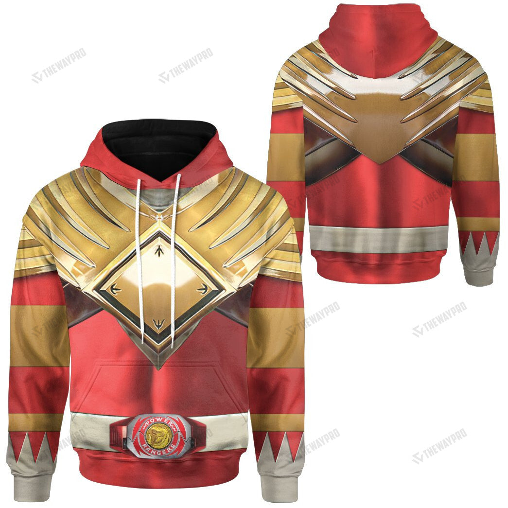 Movie Mighty Morphin Red Power Rangers Custom Hoodie