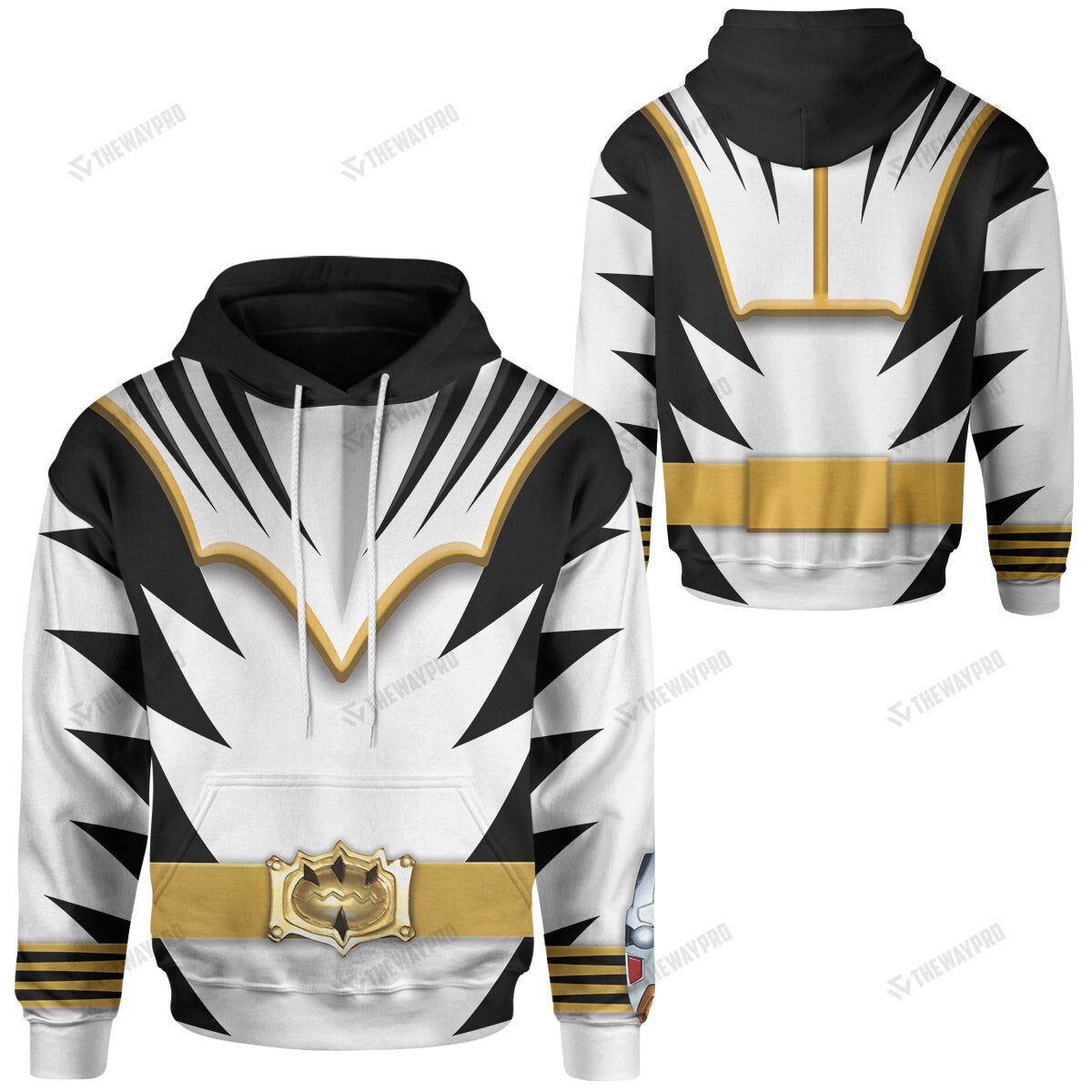 Dino Thunder White Power Rangers Custom Hoodie