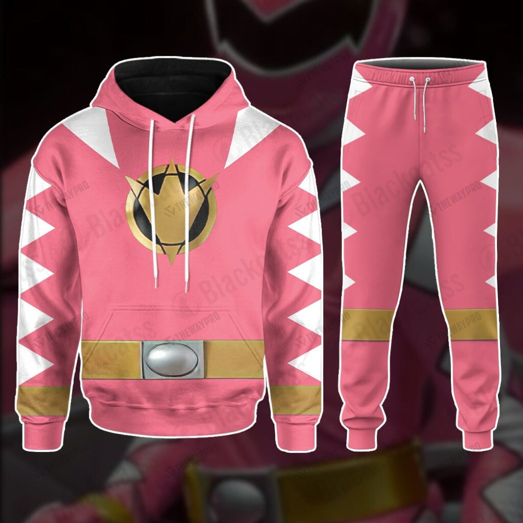 Dino Thunder Pink Power Rangers Custom Hoodie