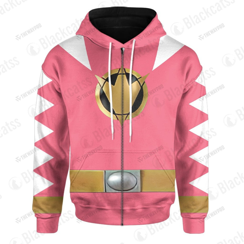 Dino Thunder Pink Power Rangers Custom Hoodie