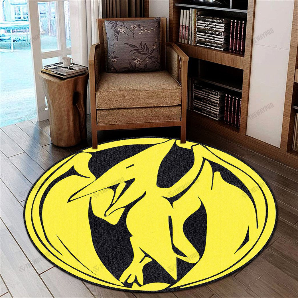 Mighty Morphin Power Rangers Pterodactyl Custom Round Carpet