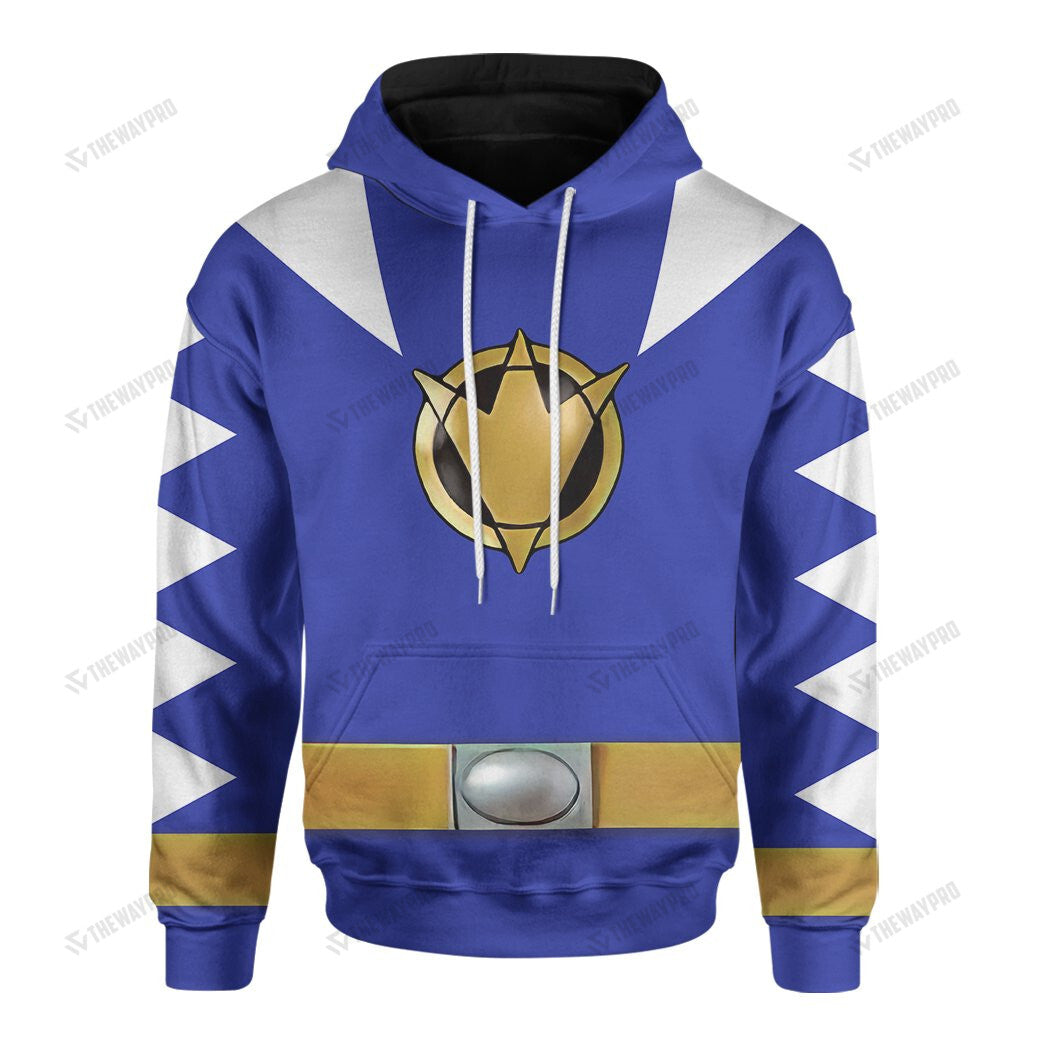 Dino Thunder Blue Power Rangers Custom Hoodie