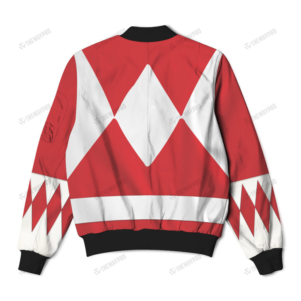 Mighty Morphin Power Rangers Red Ranger Custom Bomber Jacket
