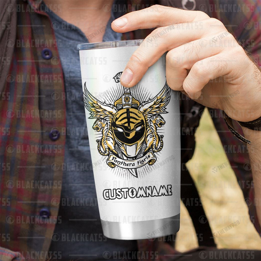 Power Rangers Mighty Morphin Tigerzord Custom Name Tumbler