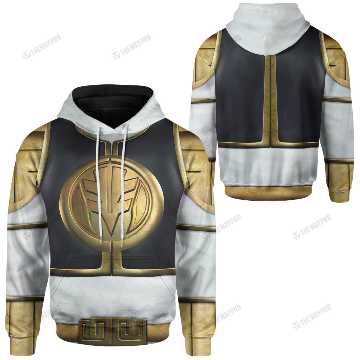 Movie Mighty Morphin White Power Rangers Custom Hoodie
