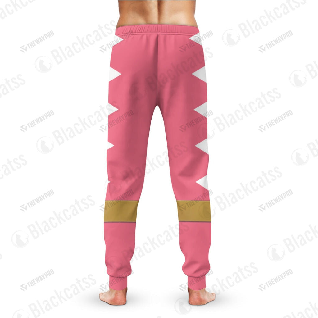 Dino Thunder Pink Power Rangers Custom Sweatpants