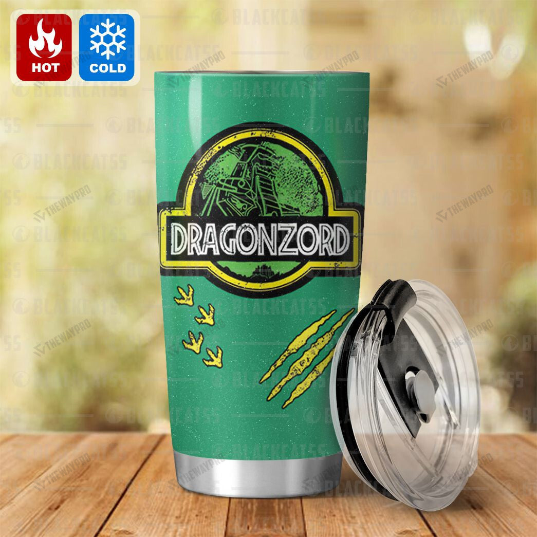 Power Rangers Mighty Morphin Dragonzord Custom Name Tumbler