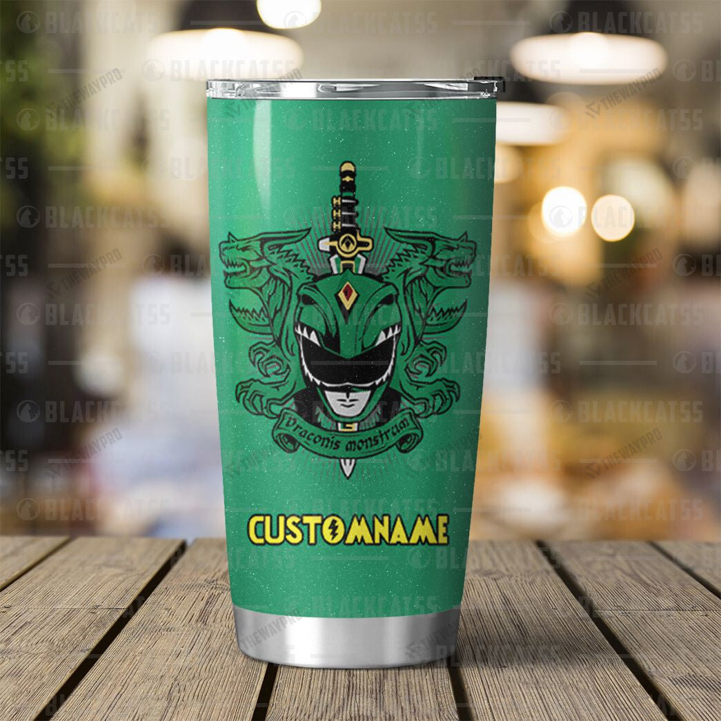 Power Rangers Mighty Morphin Dragonzord Custom Name Tumbler