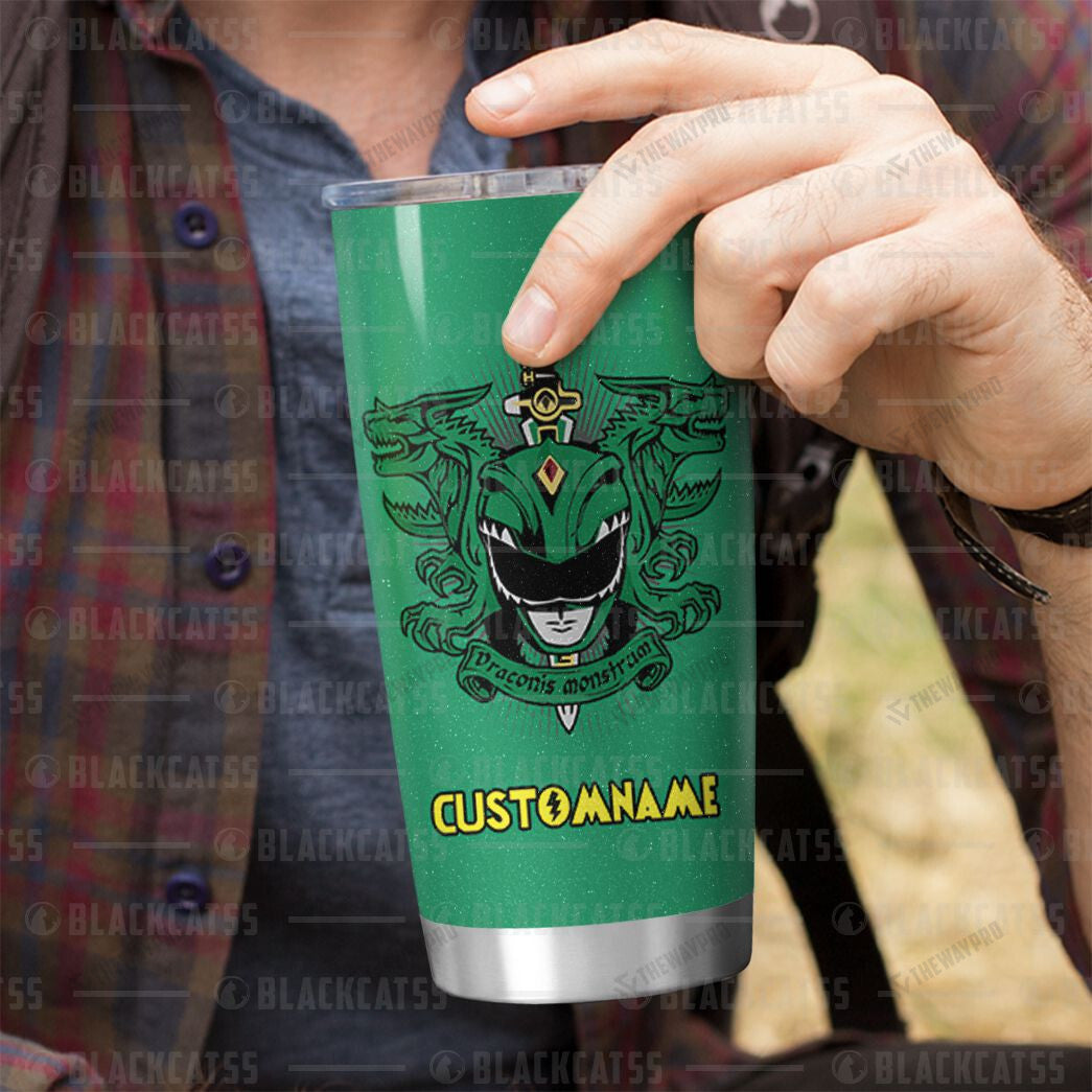 Power Rangers Mighty Morphin Dragonzord Custom Name Tumbler