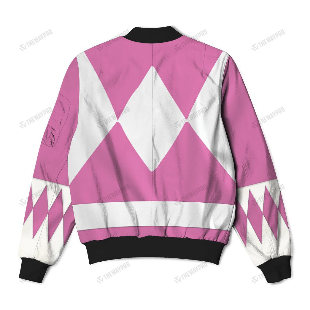 Mighty Morphin Power Rangers Pink Ranger Custom Bomber Jacket