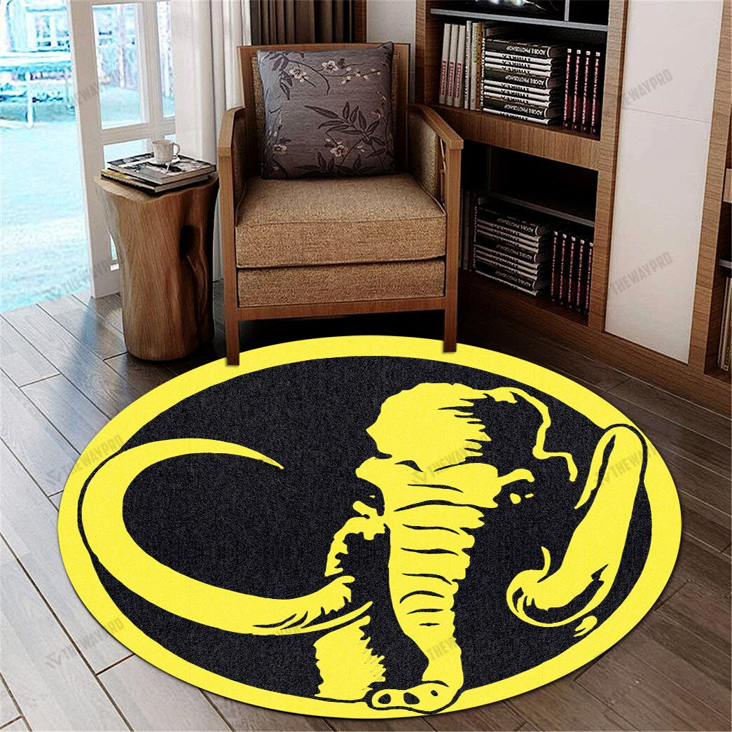 Mighty Morphin Power Rangers Mastodon Custom Round Carpet