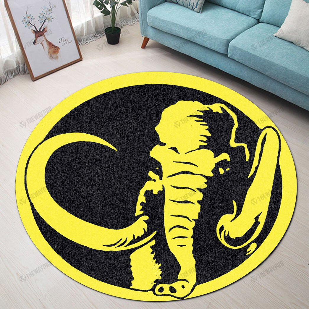 Mighty Morphin Power Rangers Mastodon Custom Round Carpet