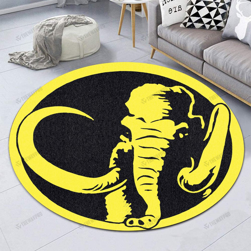 Mighty Morphin Power Rangers Mastodon Custom Round Carpet
