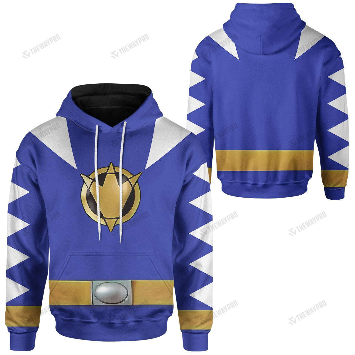Dino Thunder Blue Power Rangers Custom Hoodie