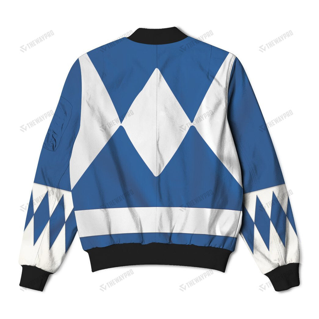 Mighty Morphin Power Rangers Blue Ranger Custom Bomber Jacket