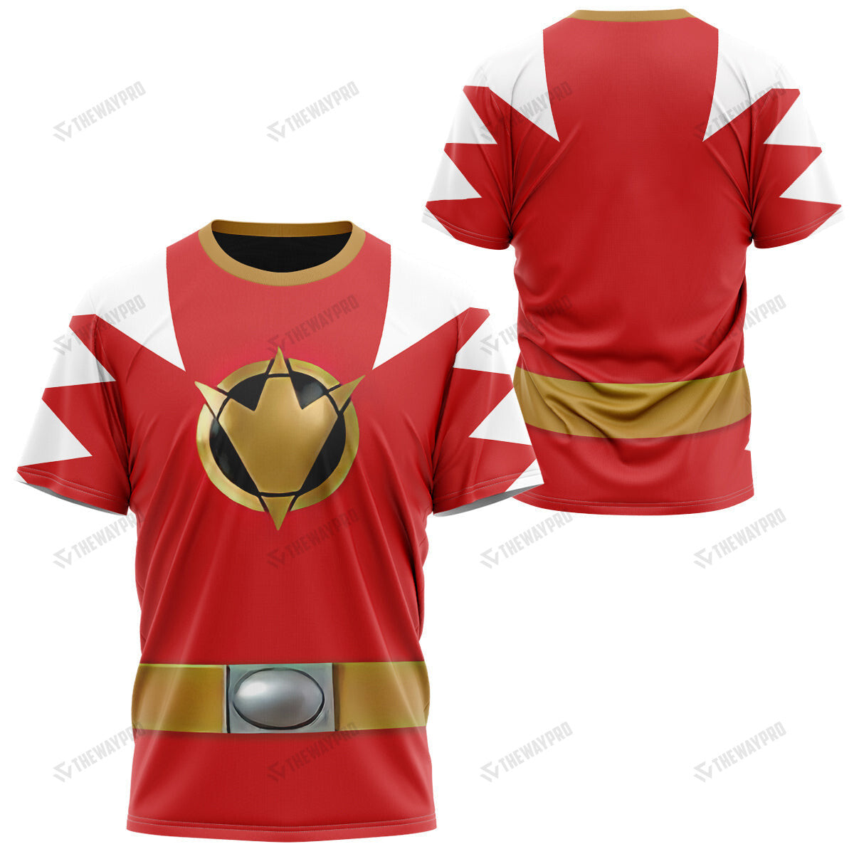 Dino Thunder Red Power Rangers Custom T-Shirt