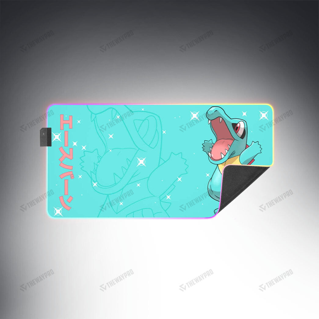 Totodile Custom Led Mousepad