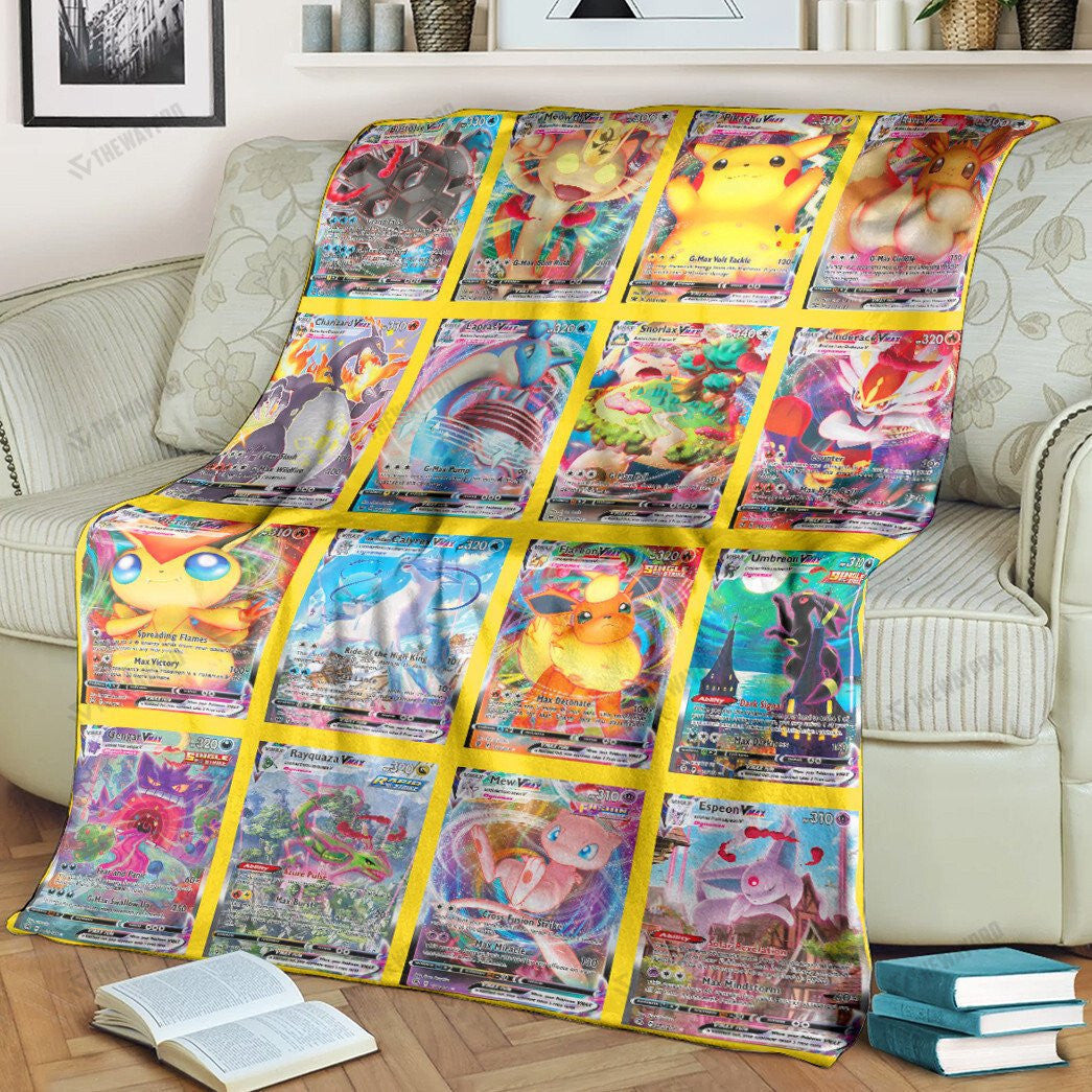 Anime VMAX Cards Version 3 Custom Soft Blanket