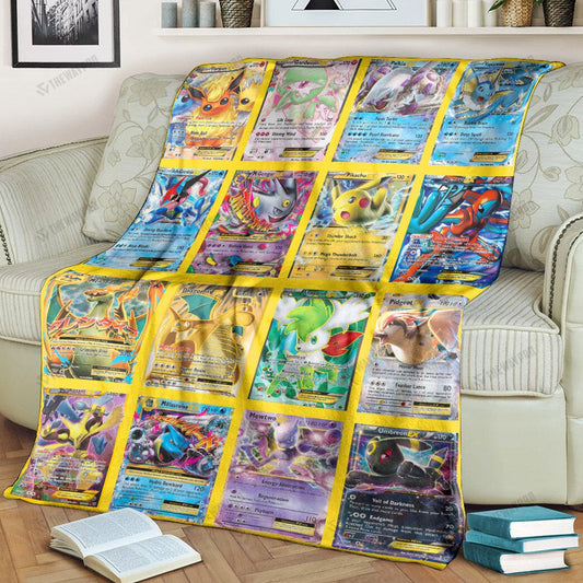 Anime EX Cards Version 3 Custom Soft Blanket