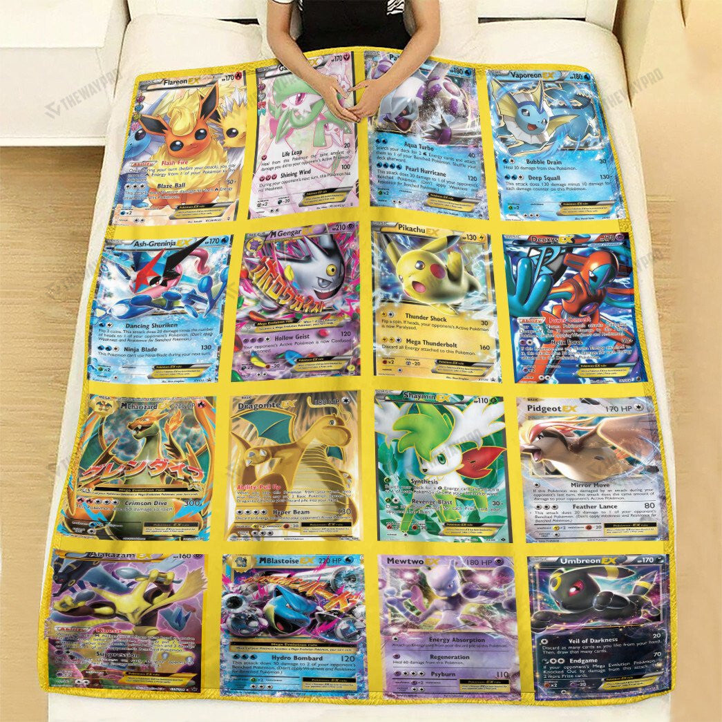 Anime EX Cards Version 3 Custom Soft Blanket
