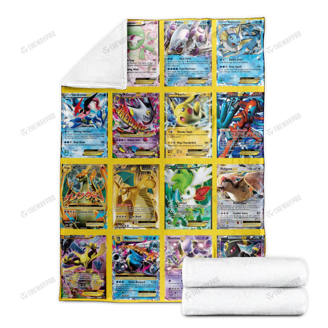 Anime EX Cards Version 3 Custom Soft Blanket