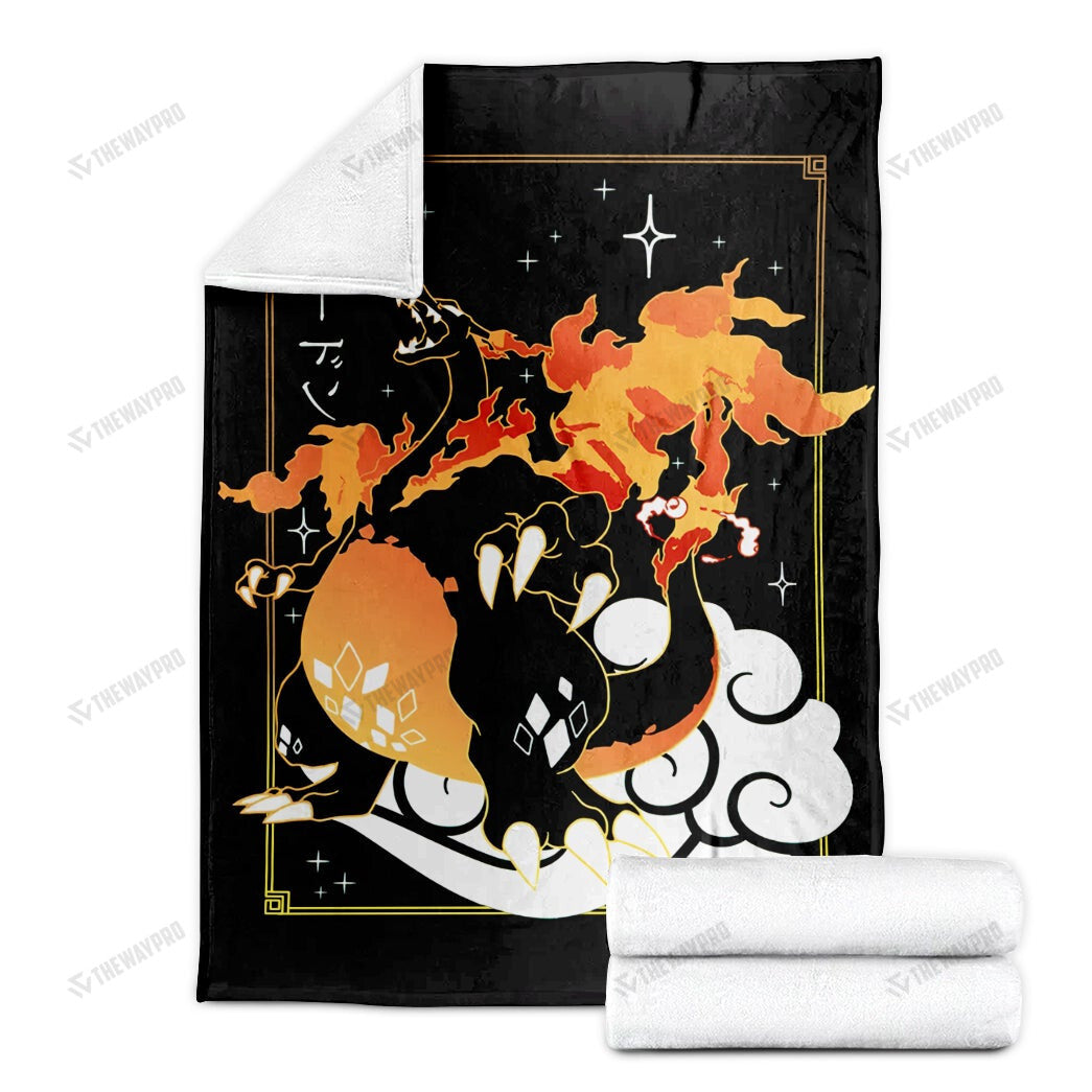 Anime Charizard VMax Soft Blanket