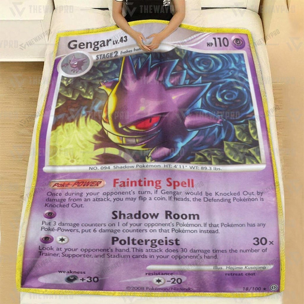 Gengar Stormfront Custom Soft Blanket