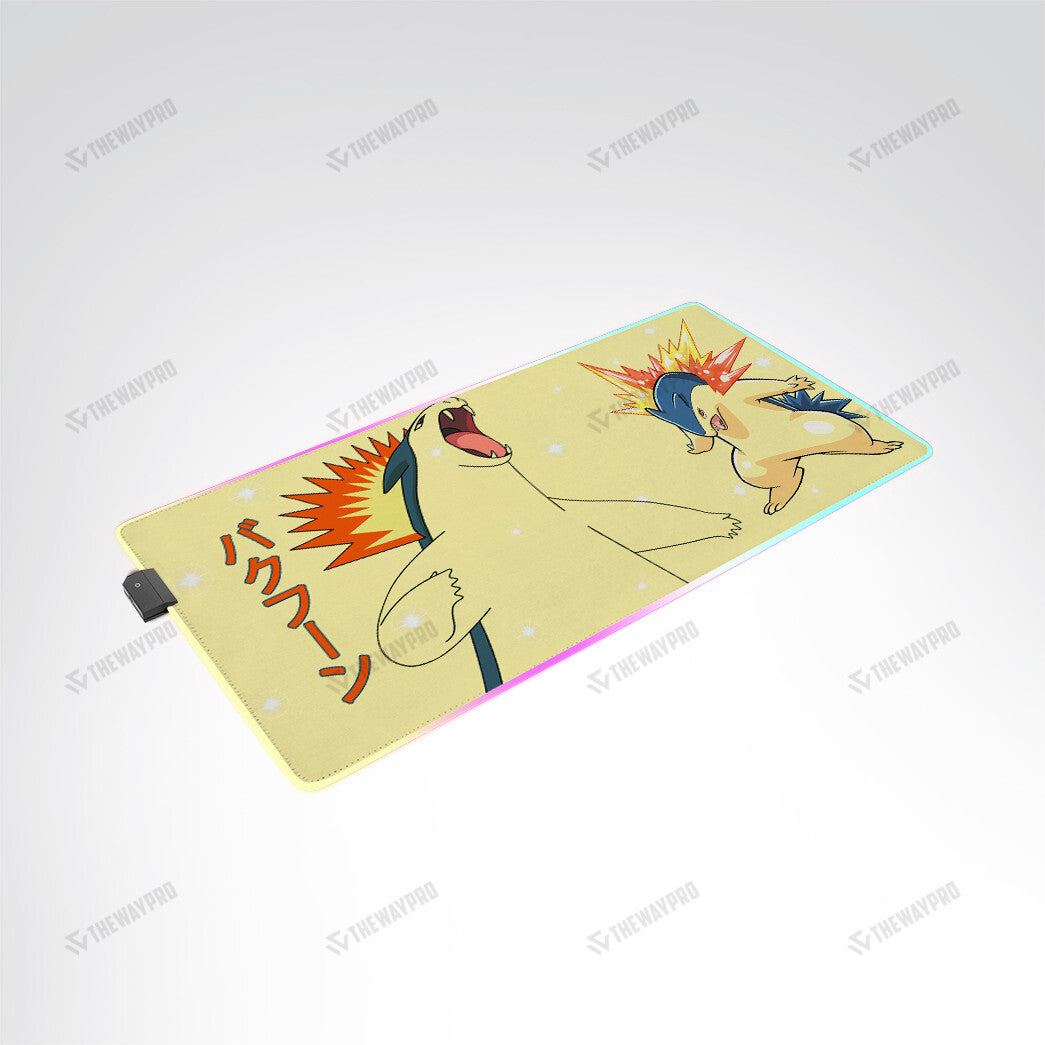 Typhlosion Custom Led Mousepad